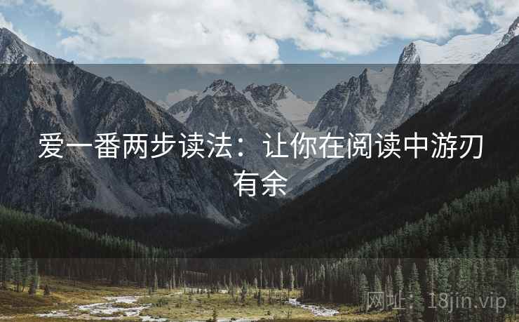 爱一番两步读法：让你在阅读中游刃有余