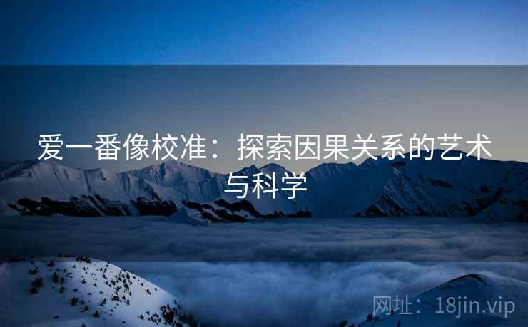 爱一番像校准：探索因果关系的艺术与科学